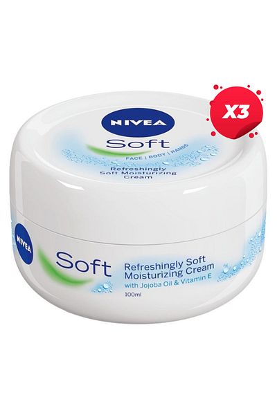 NIVEA X3 - NIVEA SOFT CREAM 100ML