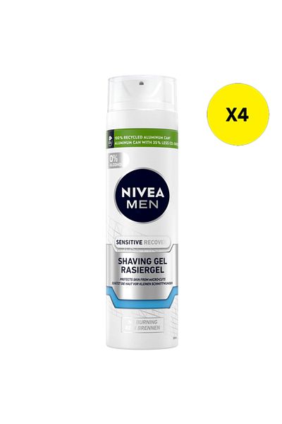 NIVEA X4 - NIVEA GEL RAS 200ML SENSITIVE RECOVERY