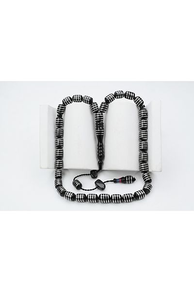Skygo Oltu Stone Capsule Model Auger Screw Embroidered Rosary