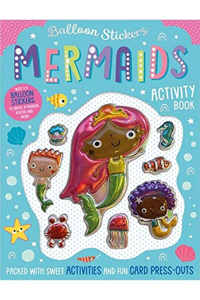 Kolektif Kitap Make Believe Ideas Balloon Stickers Mermaids Activity Book
