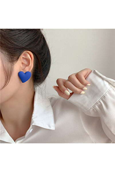 Choice أقراط أذن من الأكريليك بلون الحلوى من Koean Fashion بتصميم بسيط على شك...