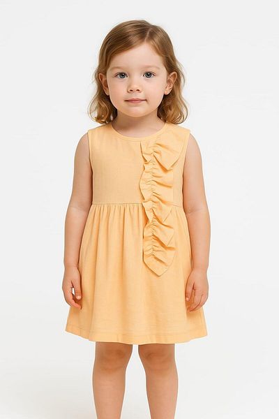 NK Baby Girl Bow Dress Salmon