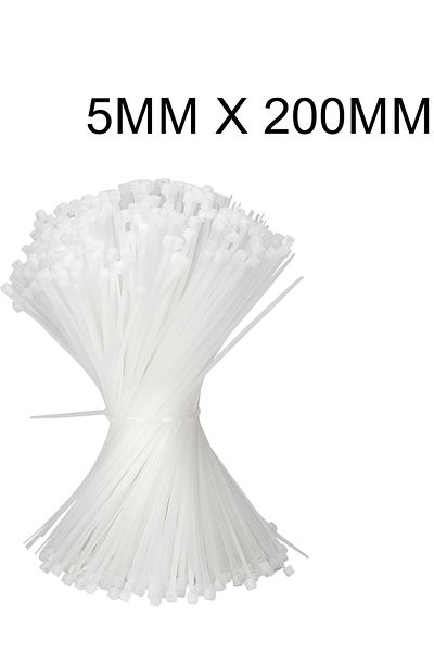 Generic Cable Ties - Nylon - Self-Locking Fastening for Home, Office, Garage, Workshop (100 Pack)