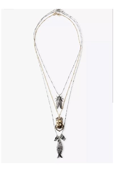 Dionme Zra Product Insect Fish Necklace