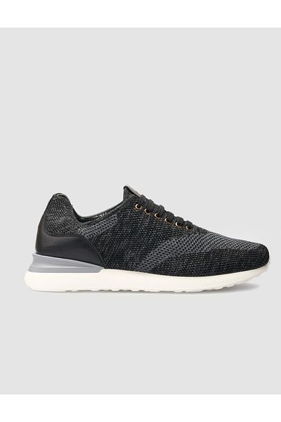 Cabani Gray Knitwear Men's Sports Shoes - Lace-up Casual