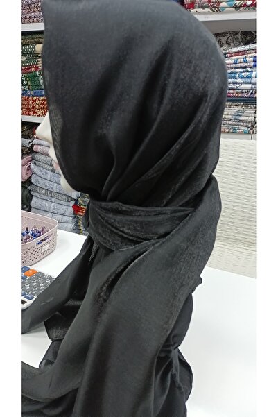 CARLİNA SİYAH ABİYE SİMLİ ŞAL