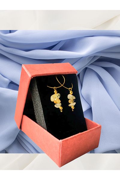 ayrestyle Citrine Crystal Dangle Women's Earrings
