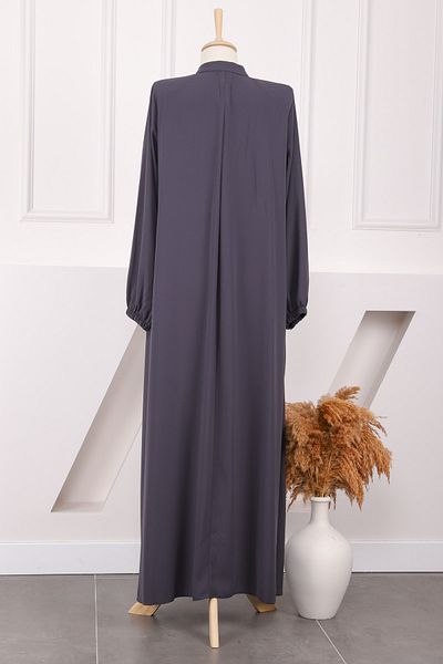 İmajButik Φούστα με καπνιστό μανίκι ελαστική πλισέ