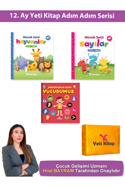 yeti kitap Adım Adım Yeti Bebek Eğitim Seti 12.Ay