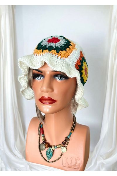 Zuviel Deco Handmade Handmade Knitted Vintage Summer Hat