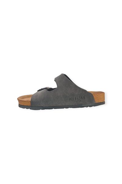 KUUM LONDON K15505 Cork Sole Full Orthopedic Women's Slippers Smoked
