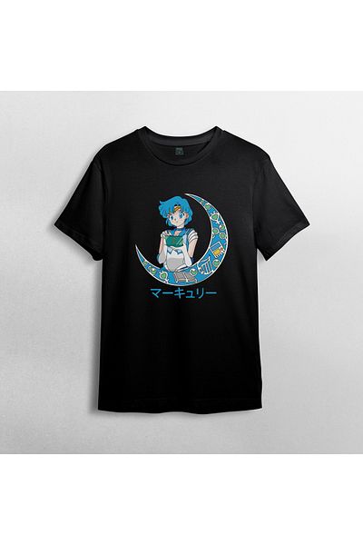 Pixxa Unisex Sailor Moon T-Shirt 100% Ρούχα Παραγωγής Υφασμάτων Ψαρέματος
