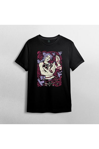 Pixxa Unisex 100% βαμβακερό ποδηλατικό μπλουζάκι - Jojo's Bizarre Adventure Model 4