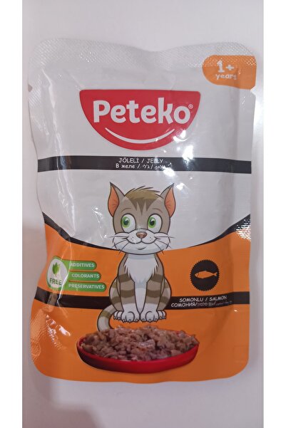 PetEko CHUNK SOMONLU YETİŞKİN KEDİ POUCH 85 GR 12 ADET