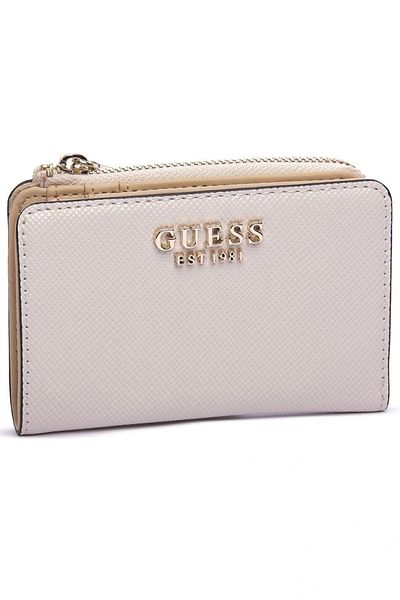 Guess Women's Ecru Laurel Zippered Card Holder