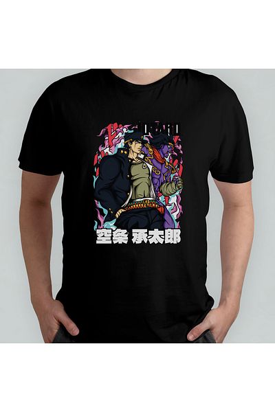 Pixxa Jojo's Bizarre Adventure Unisex 100% βαμβακερό μπλουζάκι με λαιμόκοψη μοντέλο 3