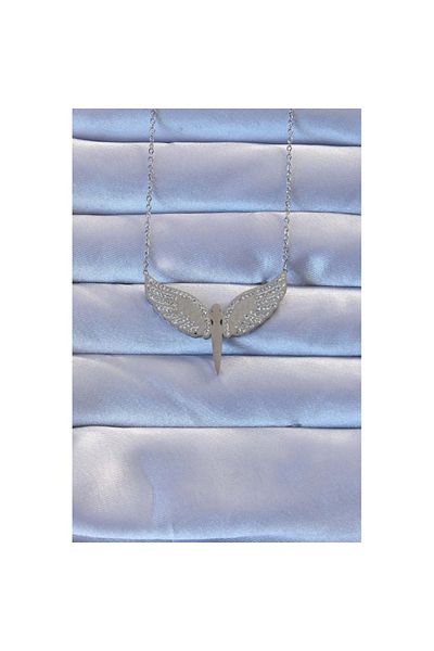 Skygo 316L Steel Silver Color Zircon Stone Micail Necklace - Tj-Bko9264