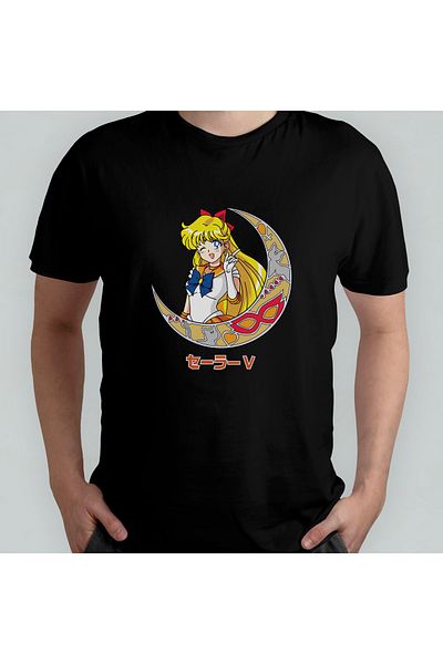 Pixxa Μπλουζάκι Sailor Moon Sailor Venus Minako Aino Unisex 100% βαμβακερό με λαιμόκοψη