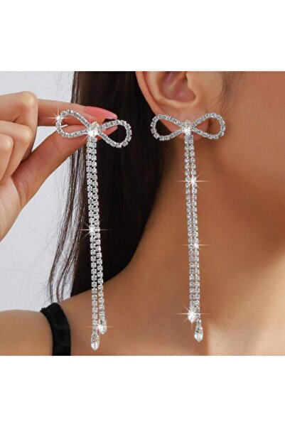 Flaner Paris Accessorize Noeud d'Amour Fiyonk motifli küpe