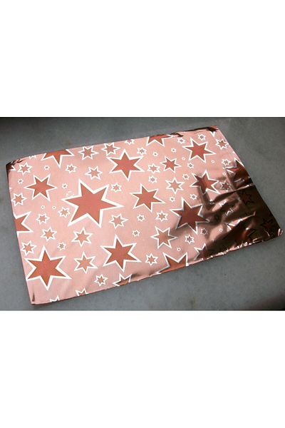 morlalem m 100 Pieces Star Printed Orange Metalized Banded 10cm Gift Bag, Jewelry Engagement Mevlüt Henna Package