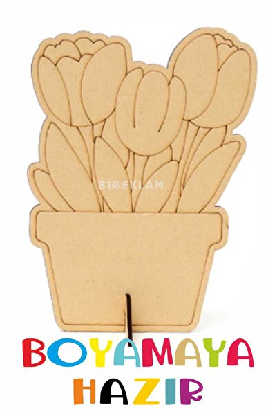 birlazer Sevimli Laleler Saksıda Boyama Aktivite Sanat Okul Öncesi Anaokulu K...