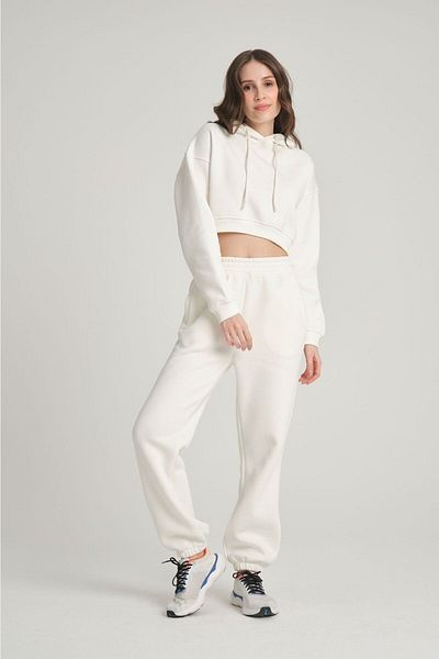 Sumain Design Raised Ecru Hoodie (Fleece)