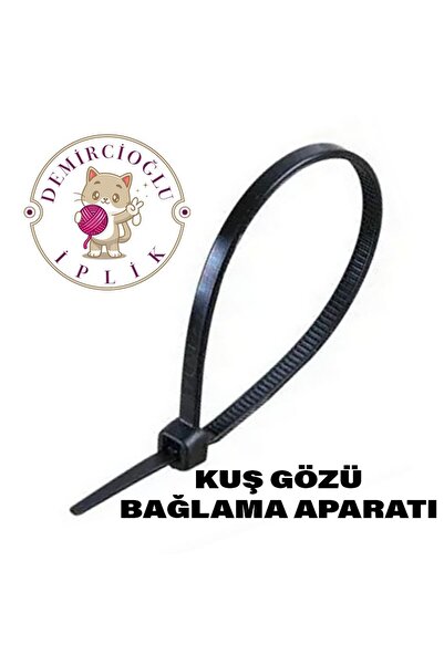 BİLGİÇÇADIR Çadır- Branda- File- Gölgelik File- Bağlama Aparatı - Kuş gözü Bağlama 25 Adet (3,6 mm- 25 cm) SİYAH