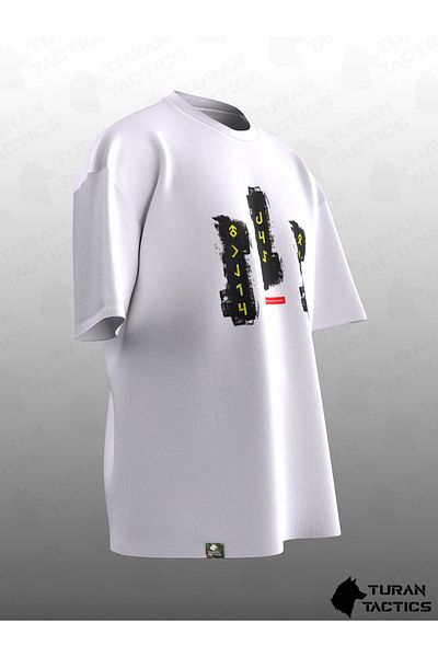 TURAN TACTICS Tricou unisex oversize cu model mitologie turcă - Abra, Burküt, Tulpar