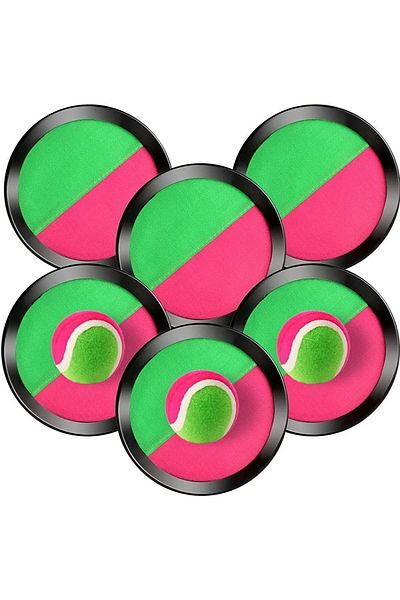 Ailenizin Oyuncakçısı Horse Grab Set Hard Hook and Loop Ball Throw Catch Game Fun Beach Tennis Games for 2