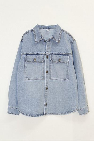 Elabutik M 7670 Jachetă cămașă din denim 4-9 ANI