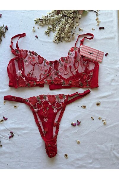 Dantelli Sütyen Bralet Takım(Sütyen&Tanga) Kadın İç Giyim