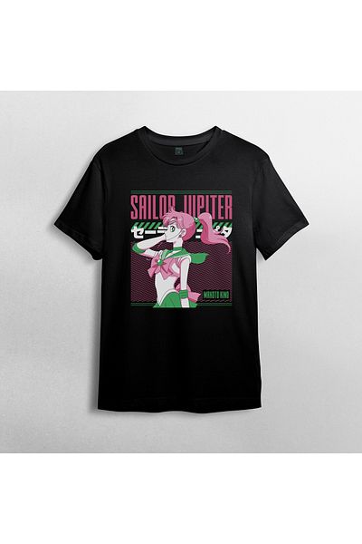 Pixxa Μπλουζάκι Unisex Sailor Moon 100% Cotton Crew Neck Model 2