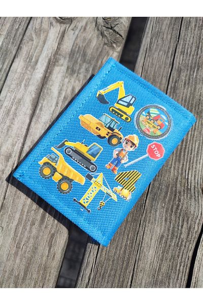 JANJAN Portofel sport, portofel unisex cu velcro, fermoar, breloc, compartiment pentru monede, portofel din material textil