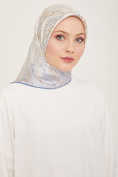 Armine ΜΕΤΑΞΩΤΟ Φουλάρι 9142D (SURA SILK) - 04 - BABY BLUE