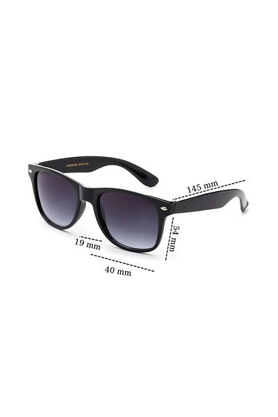 layfhex Uv400 Protection Sunglasses - Black Circular Style, Cycling Biker Fishing Fiction Style