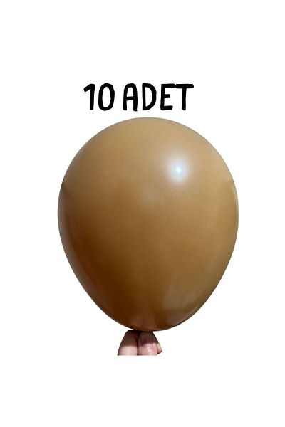 Balon marketi 12 Inch Light Brown Balloon 10 Pack Quality Plain Latex Birthday, Concept, 1 Year Old