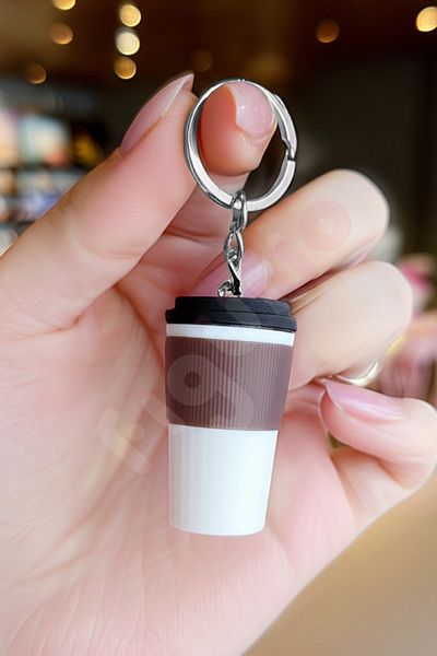 figurio Coffee Glass - Keychain / Bag Ornament / Charm