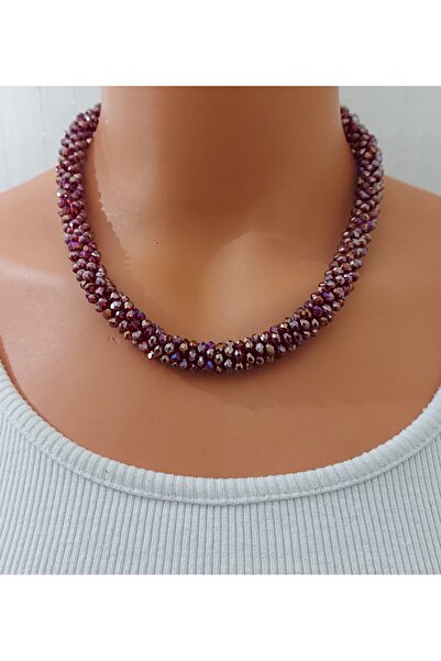 Nej Hapishane İşi Kristal Boncuk Kolye