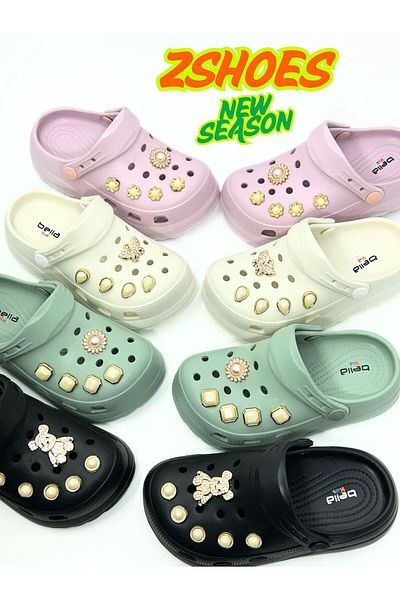 ZSHOES Children's Stoned Non-Slip Sole Eva Slippers/Sandals (There May Be Changes in the Patterns of Stones)