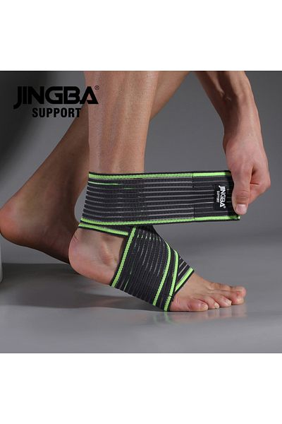 Choice Green 1PCS Professional Sports Strain Wraps Bandages Elastic Ankle Support Pad Protection Ankle Band