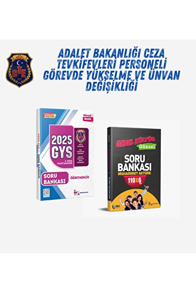 MemurSınav 2025 Cte Öğretmenlik Gys (SORU BANKASI GENEL KÜLTÜR SORU B.) 2'lü ...