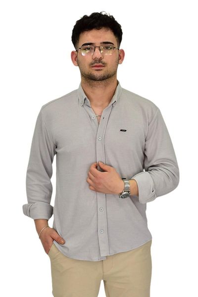 BAGLAN Мъжка спортна риза Silim Fit от ликра BGL-ST04333