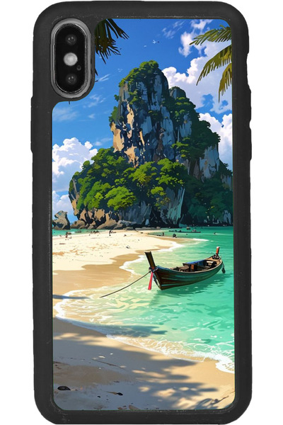 BGAKSESUAR iPhone XS Max Compatible Matte Black Compatible Case Soft Silicone...