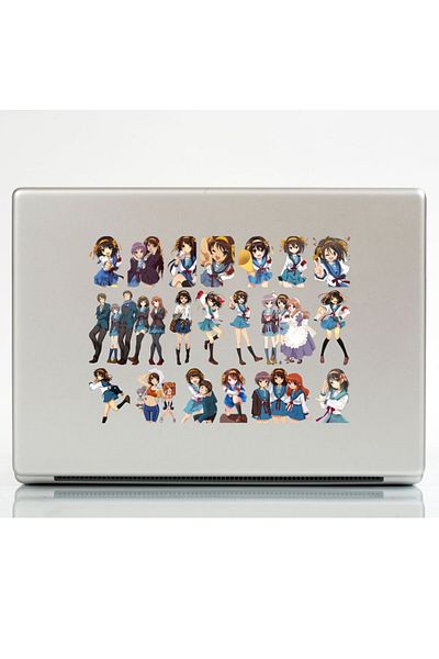 Ororabutik 41Pcs Haruhi Suzumiya Anime Sticker Set - Sticker Set Sketchbook