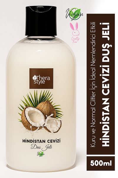 Thera Style Coconut Purifying Vegan Shower Gel 500ml |   Lasting Fragrance Large Size