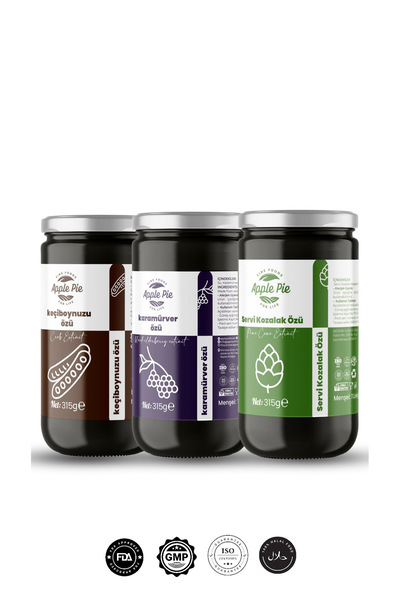 applepiefoods Keçiboynuzu Özü + Karamürver Özü + Servi Kozalak Özü