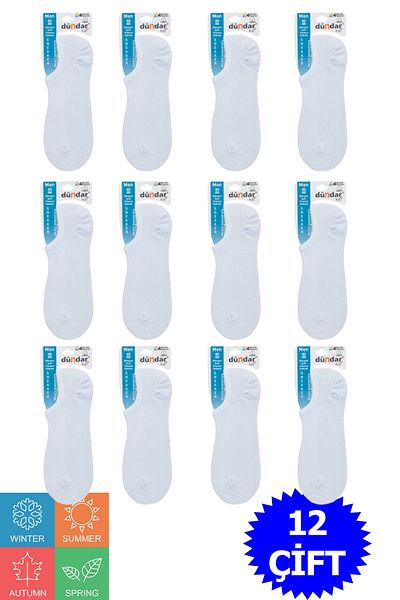 Dündar Men's 4 Season Cotton Sneaker Socks