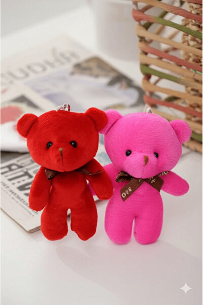 Srctech Λούτρινο μπρελόκ αρκουδάκι, διακοσμητικό τσάντας δώρου, λούτρινο κόκκ...