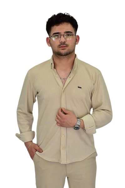 BAGLAN Ανδρικό πουκάμισο Lycra Sports Silim Fit BGL-ST04333