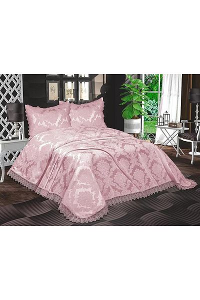 DENİZLİ ÇEYİZ Prestij Home Aden - Jacquard Chenille Pique Bedspread Set